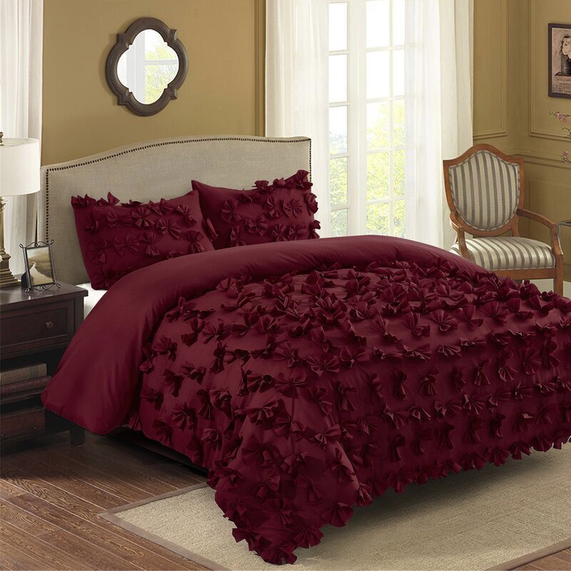 Luxurious Microfiber Boho Bedding with Butterfly Tassels 