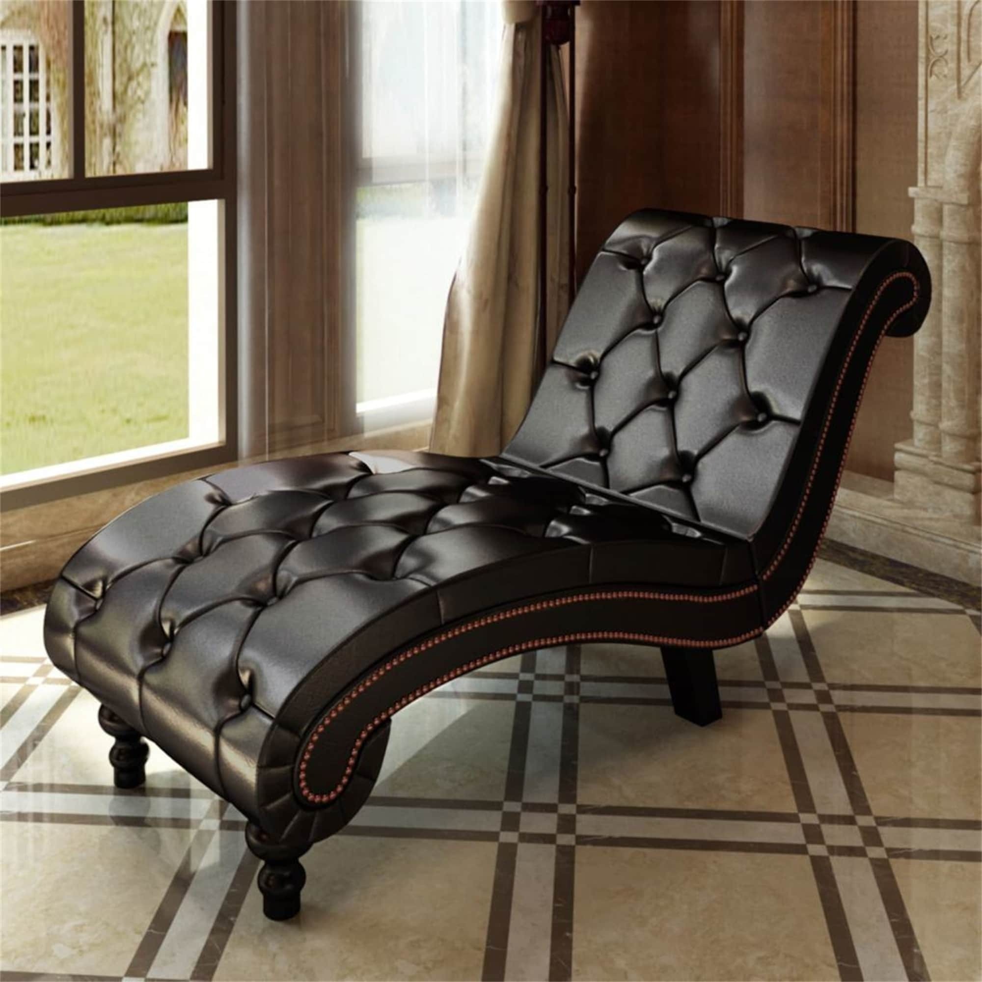 Majestic leather double chaise lounge
