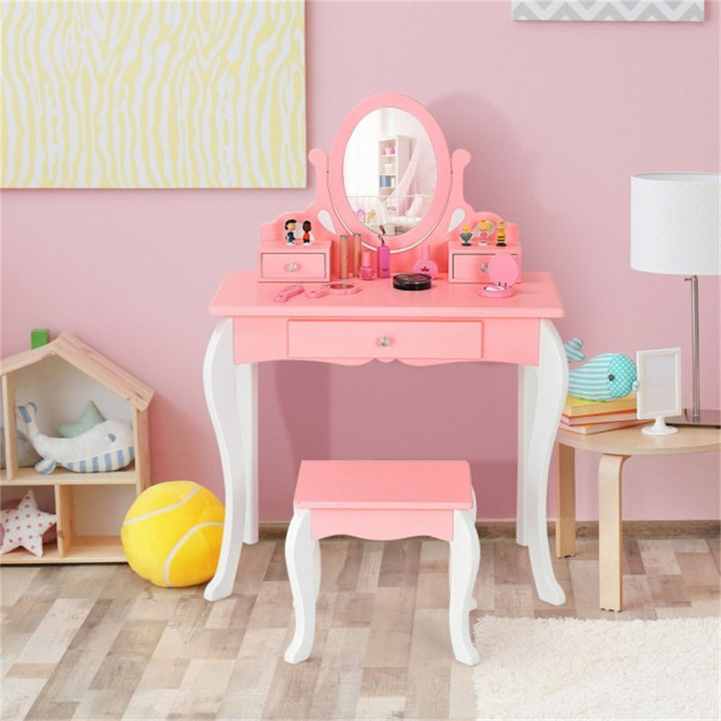 Manufactured wood children's dressing table