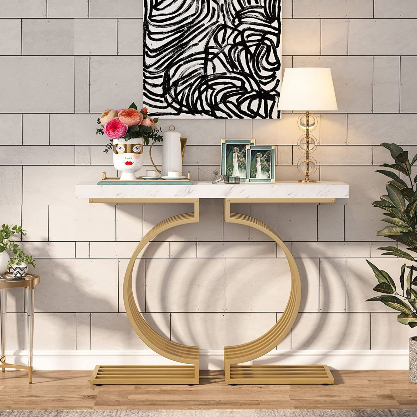 marble entry way table