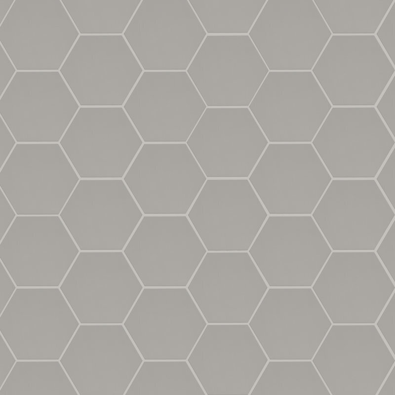 Matte Porcelain Hexagon Tile Backsplash