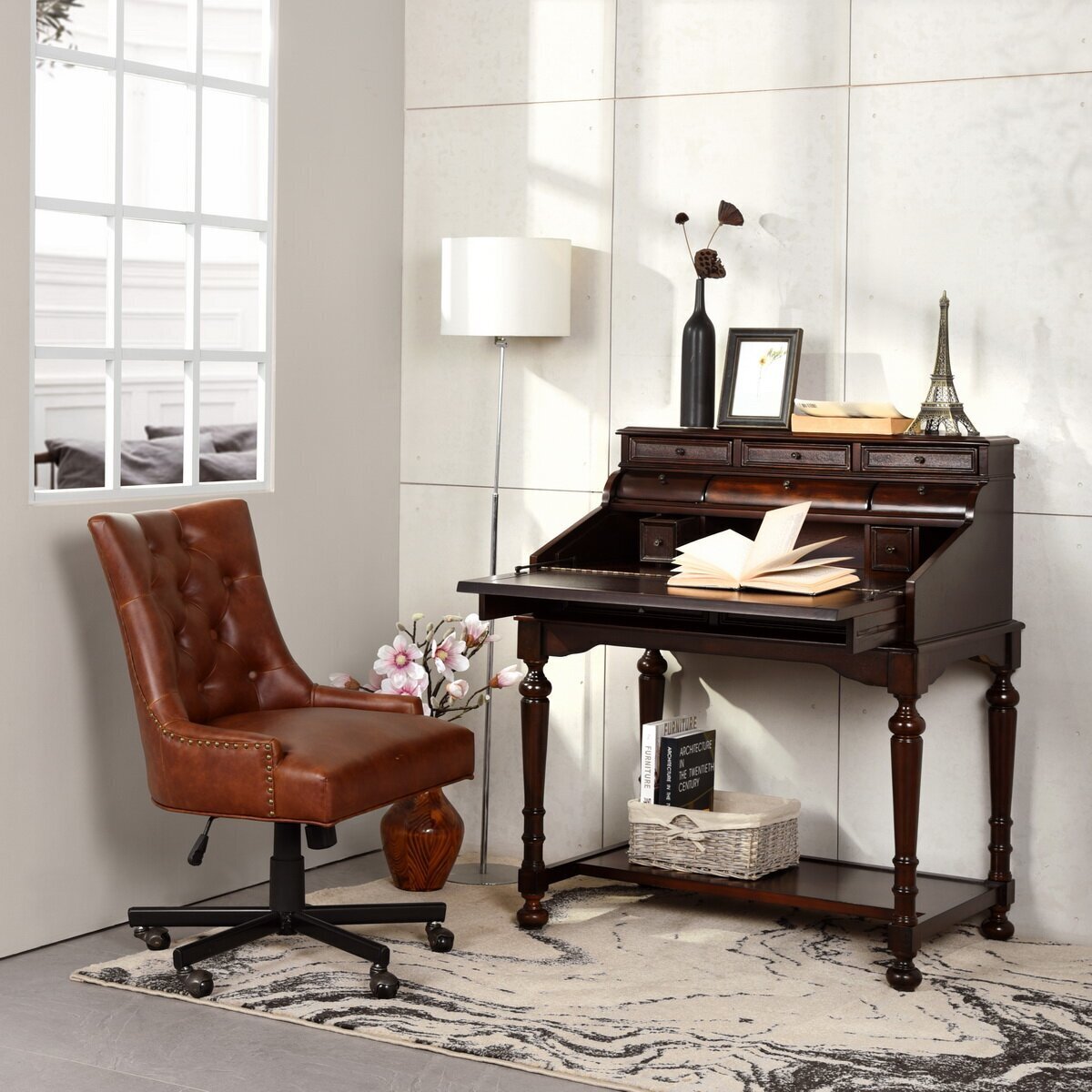 Mature and Elegant Small Roll Top Desk
