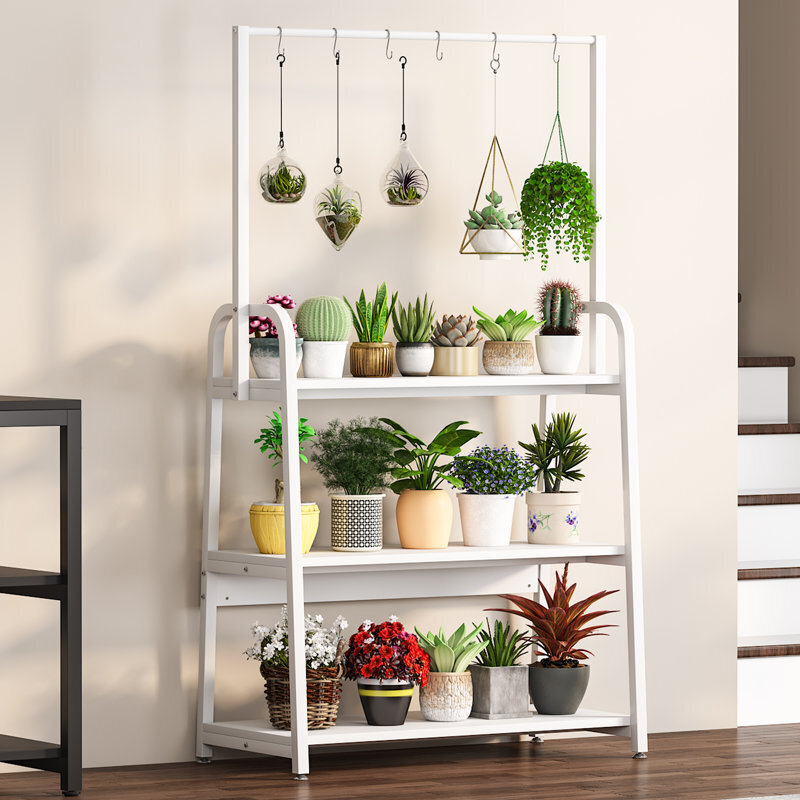 MDF wood multi level plant stand