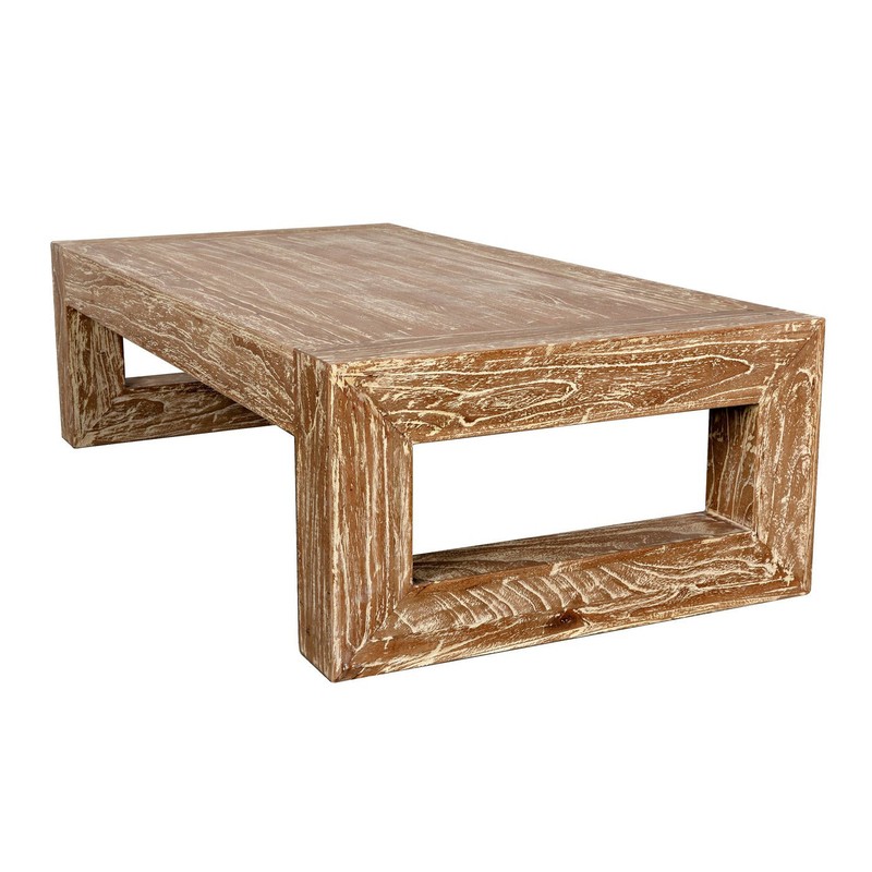 Mendes Solid Wood Sled Coffee Table