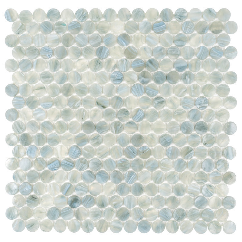 Loft Adriatic Mist 3/4 Penny Round Glass Tile