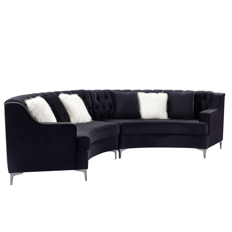 Metal frame circle couch