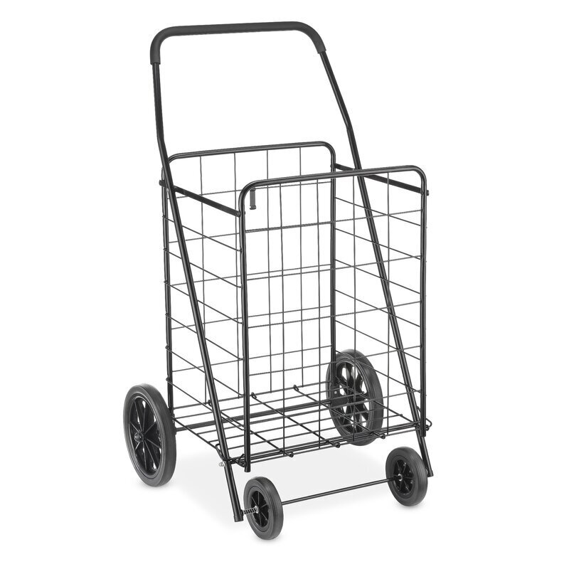 Metal Grocery Cart With Wheels