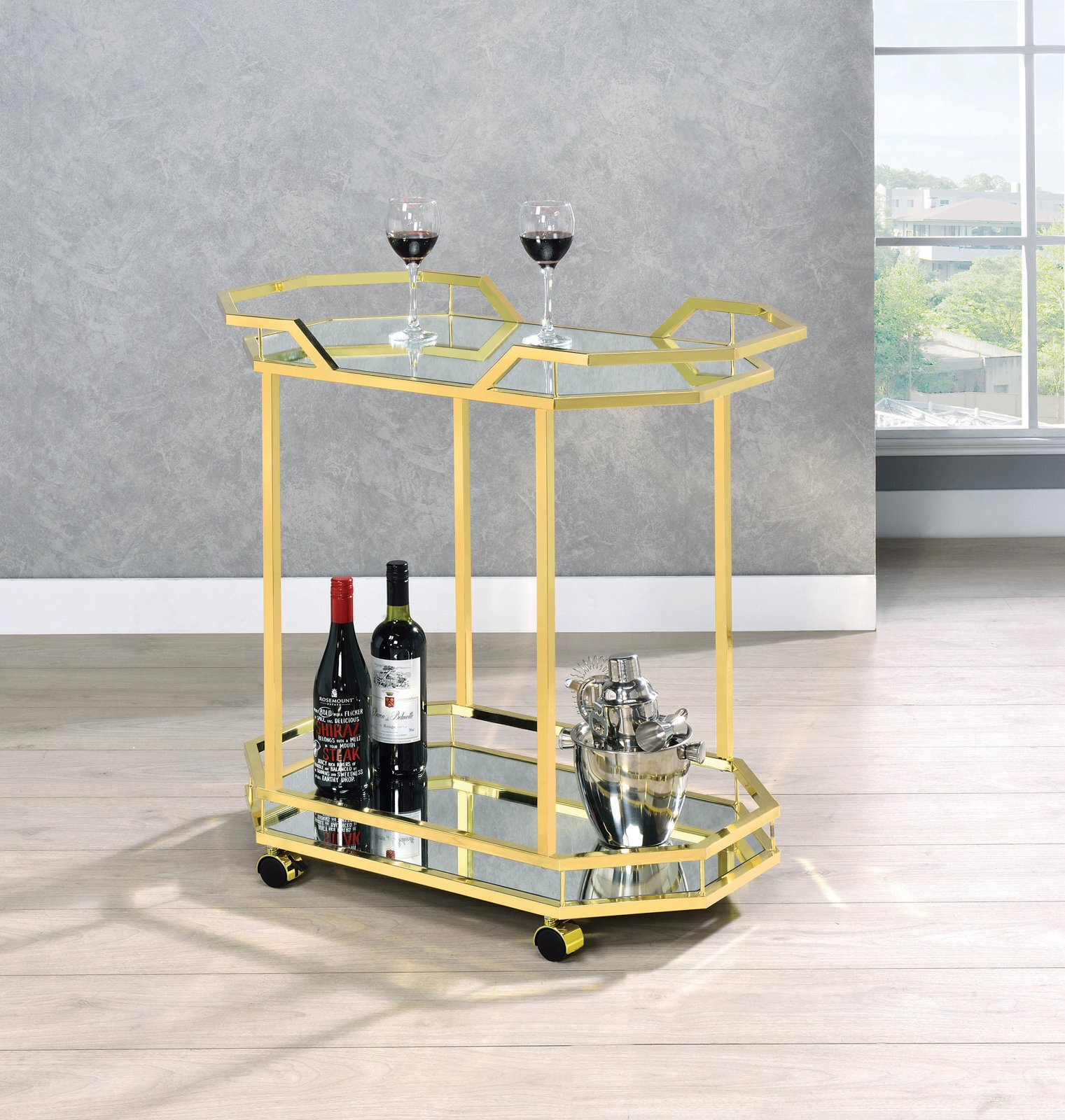 Mid Century Bar Cart