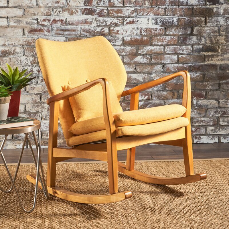 Mid Century Modern Indoor Rocking Chair