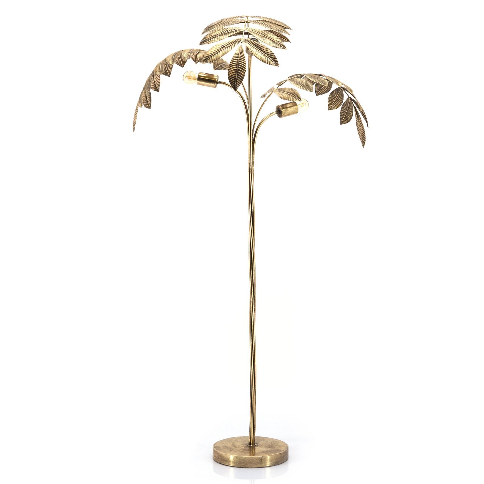 Mid Century Palm Leaf Floor Lamp