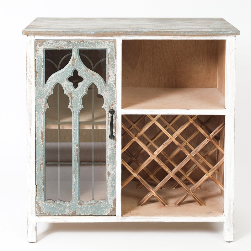 Milana Distressed Bar Cabinet