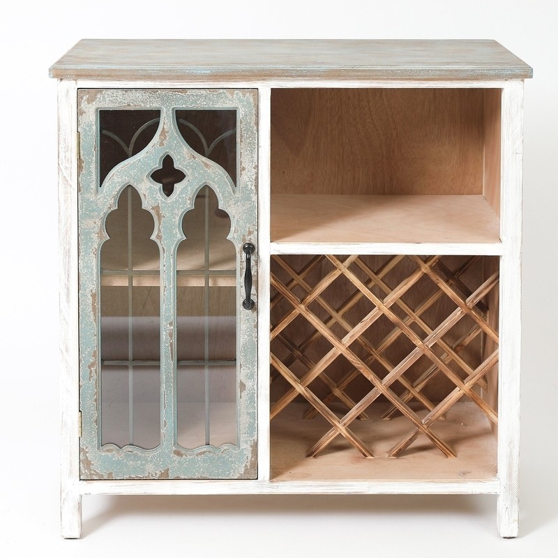 Milana Distressed Bar Cabinet