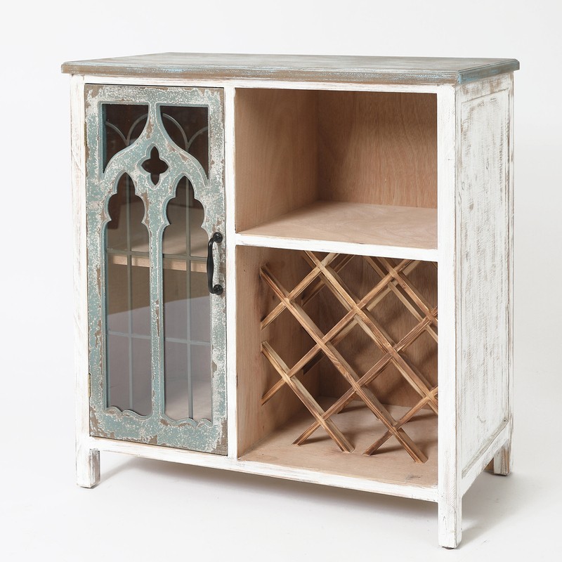 Milana Distressed Bar Cabinet
