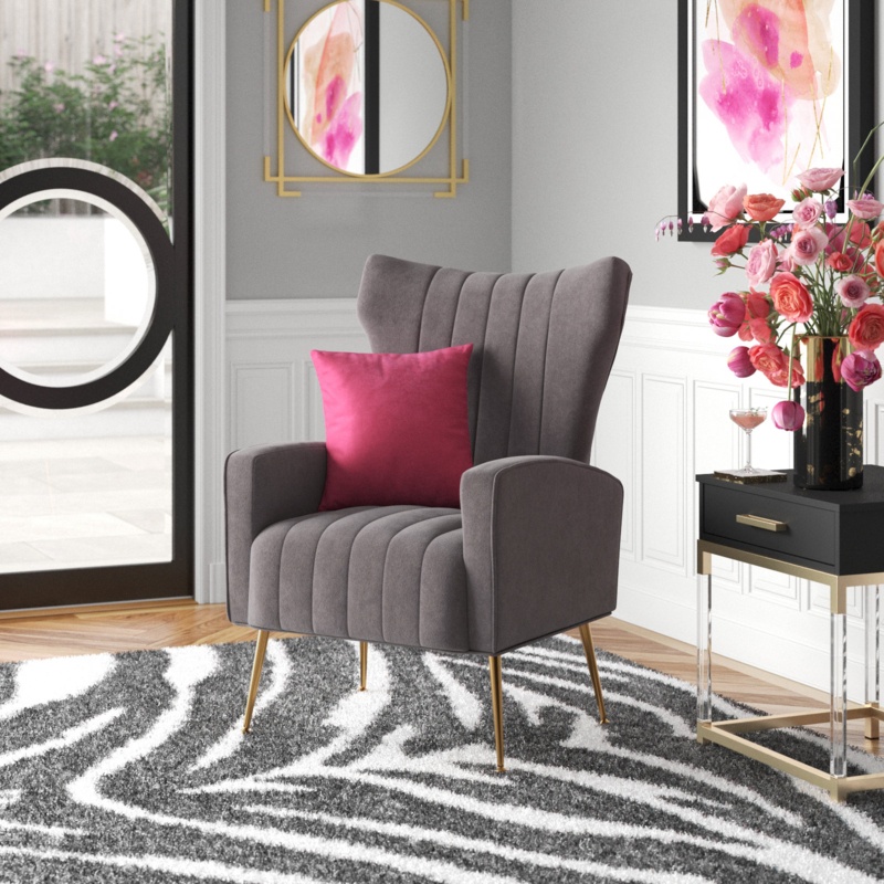 Milana Upholstered Wingback Chair