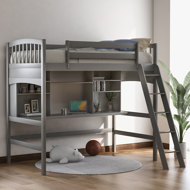 Minimalist Bunk Bed With Desk