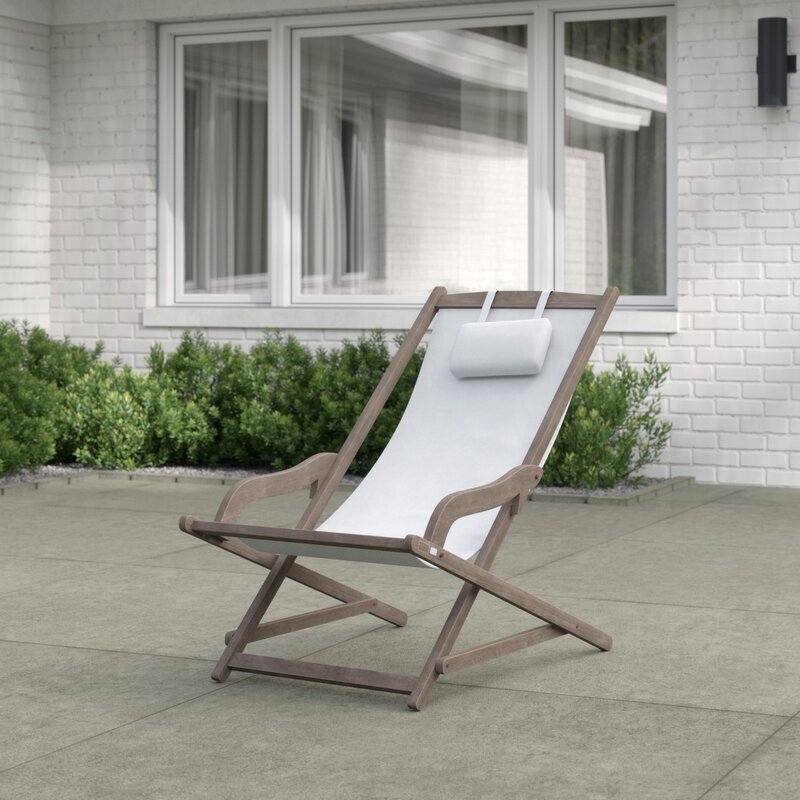 Minimalist Outdoor Wooden Chairs with Arms