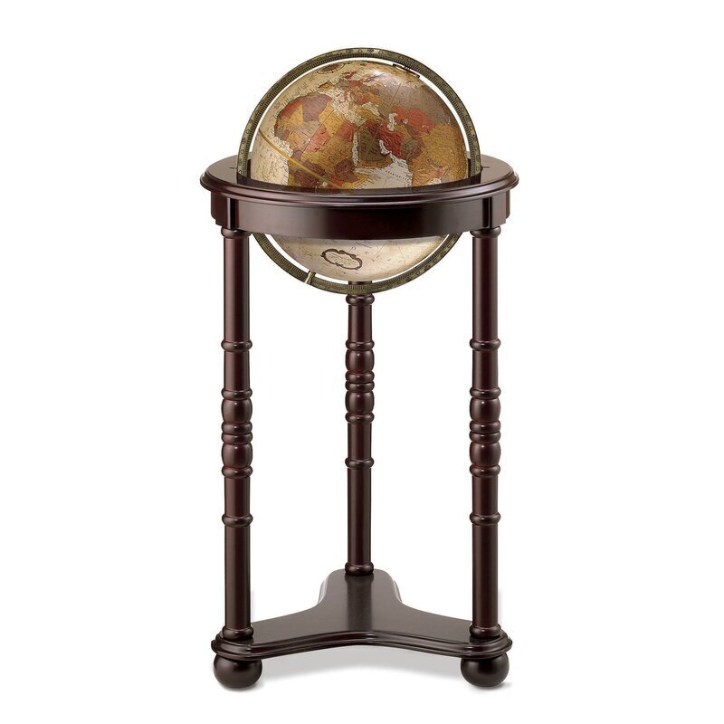 Minimalistic Vintage Spinnable Floor Globe