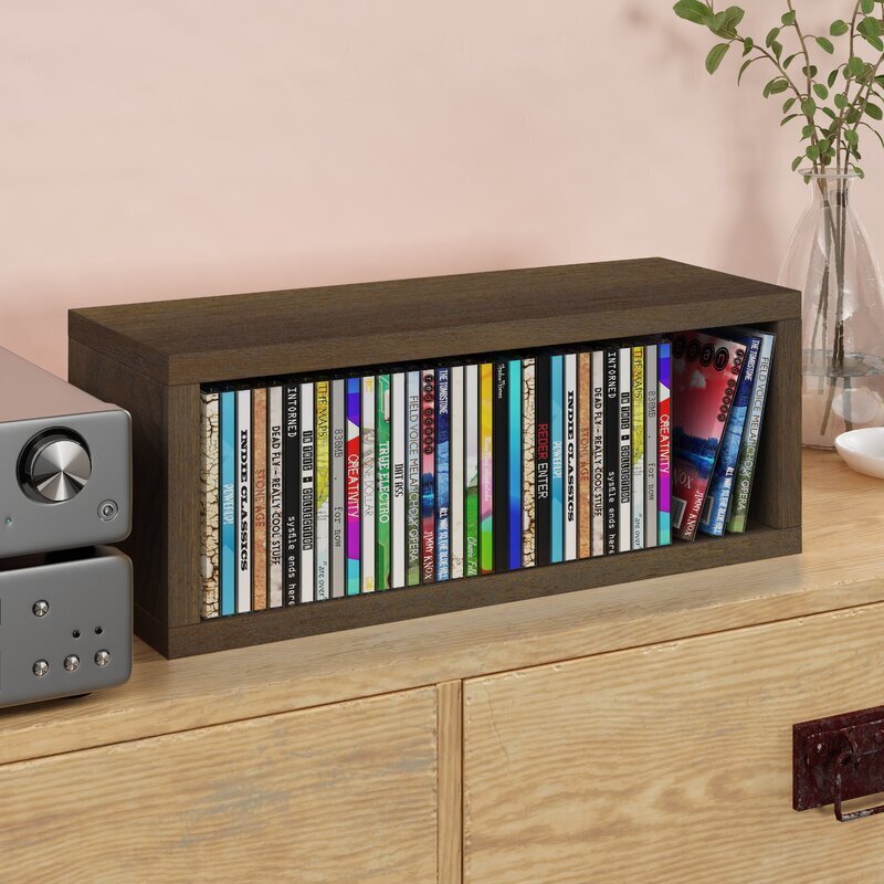 Minimalistic Wood Stackable CD Storage