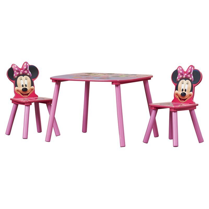 Minnie Mouse Disney Kids Play Table with Chairs