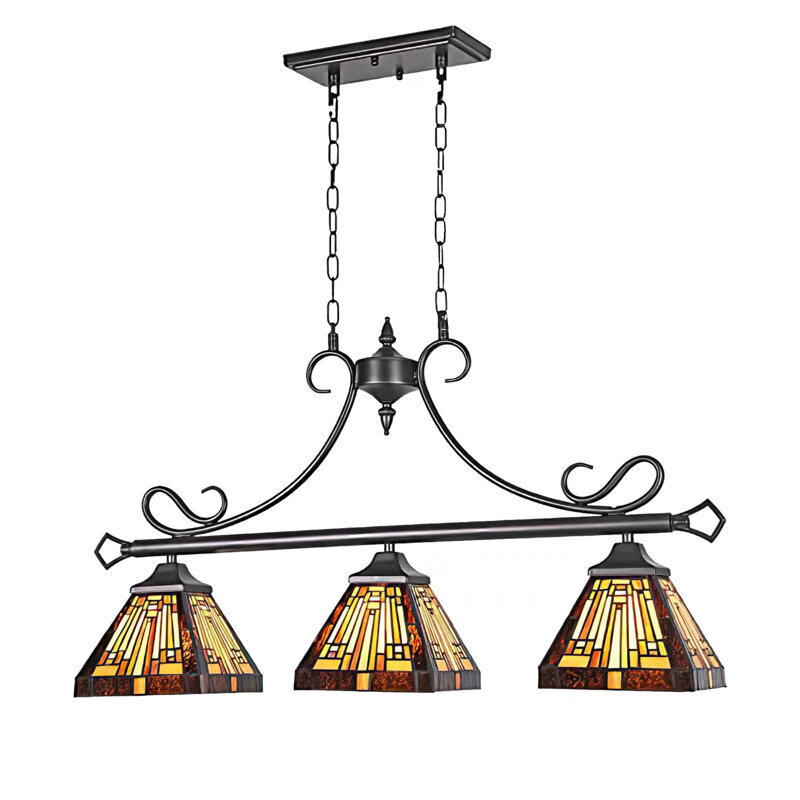 Mission Style Tiffany Chandelier