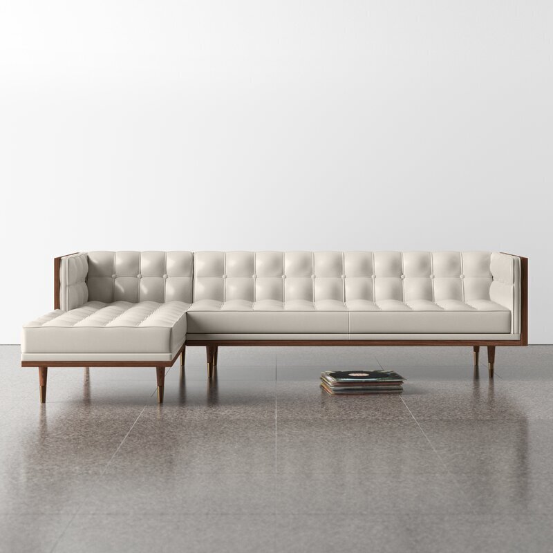 Modern 2 Piece Chaise Sectional