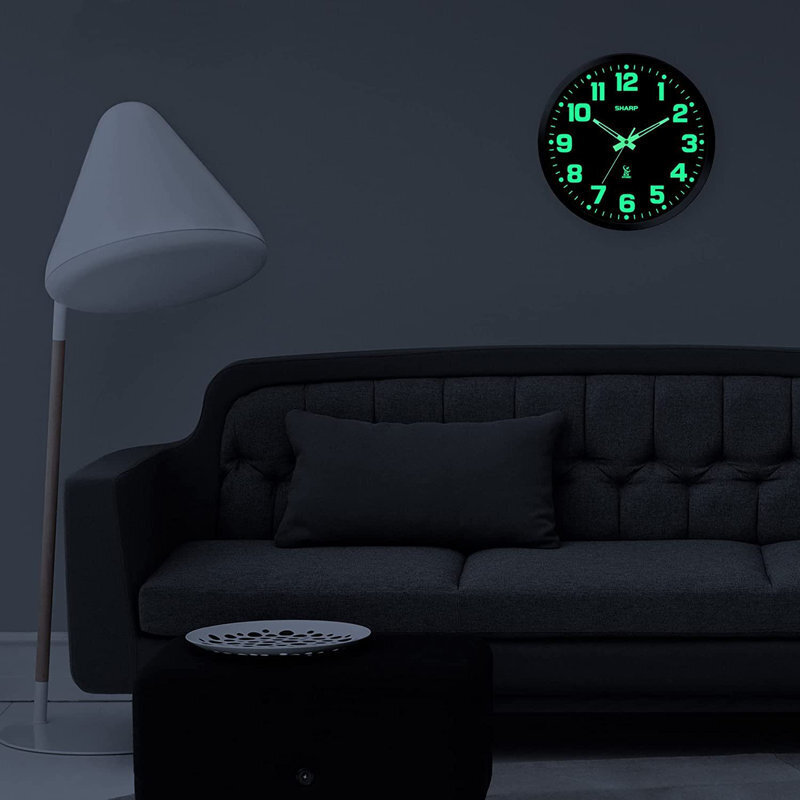 Modern glow in the dark clock