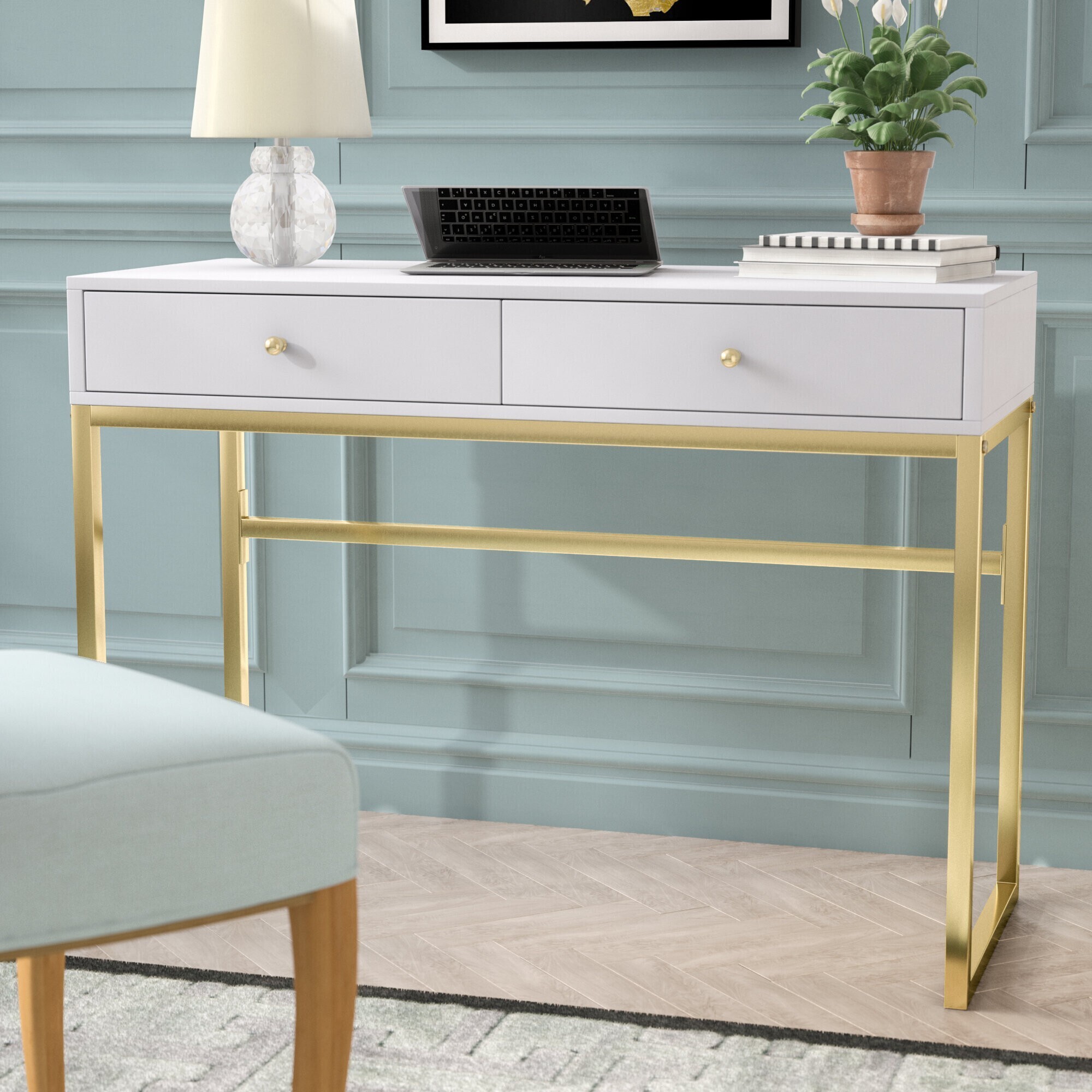 Modern Gold Desk