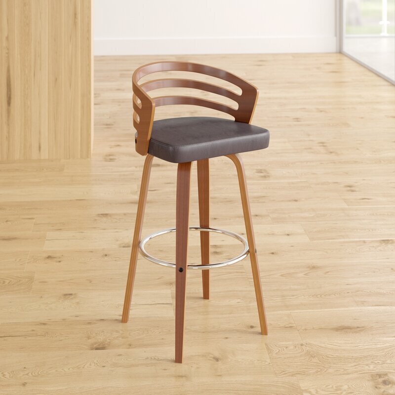 Modern Industrial Sleek Tall Chair with Arms