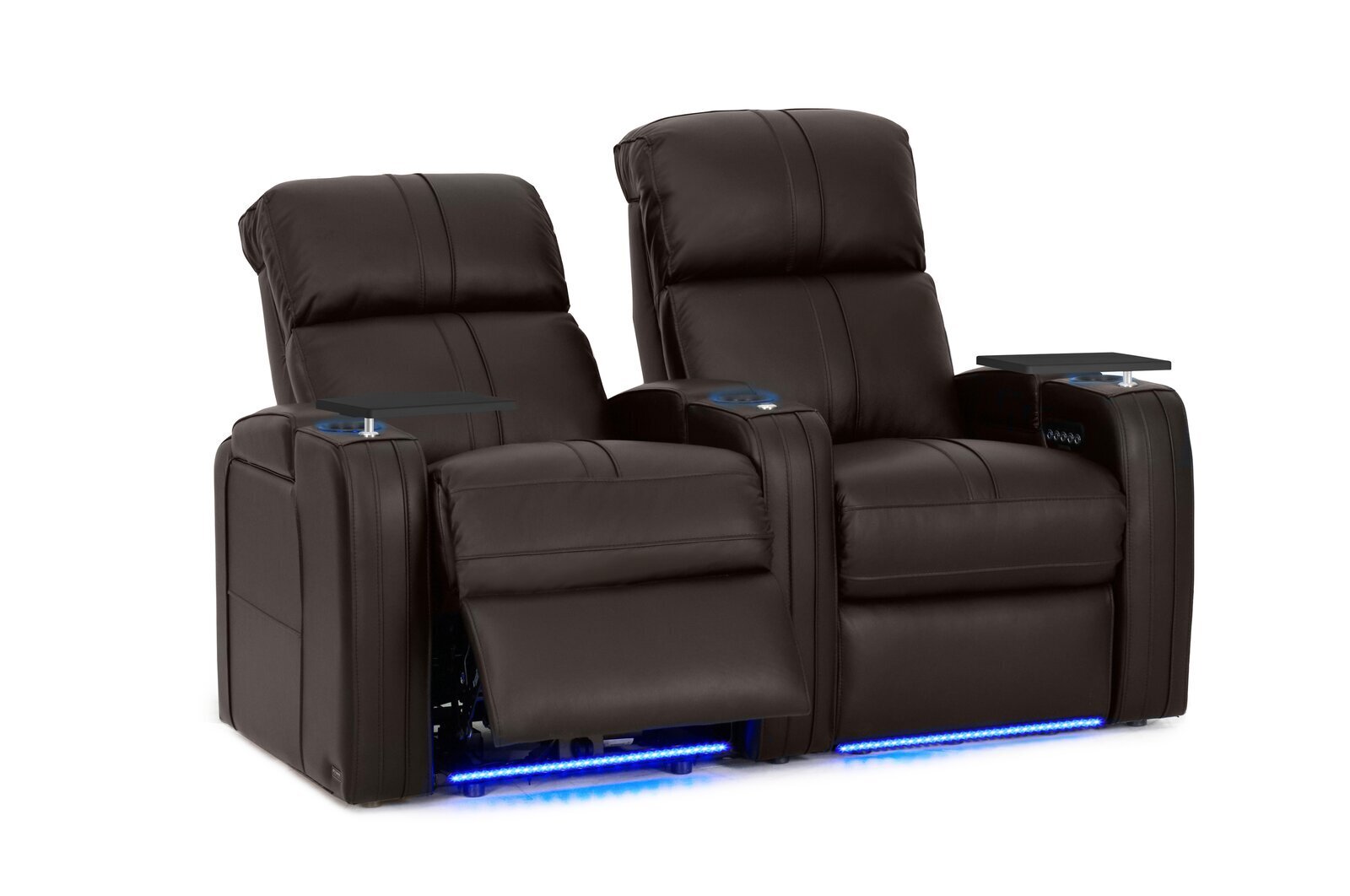 Modern Loveseat Recliner with Cup Holders