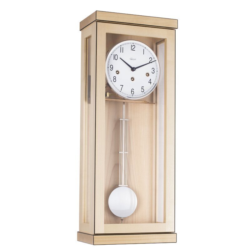 Modern mission style wall clock