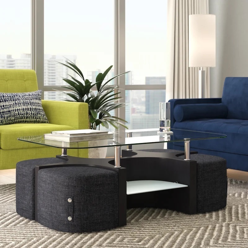 Modern Mixed Material Multipurpose Coffee Table