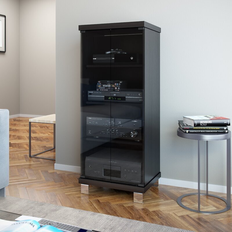 Media Storage Cabinet With Doors Foter