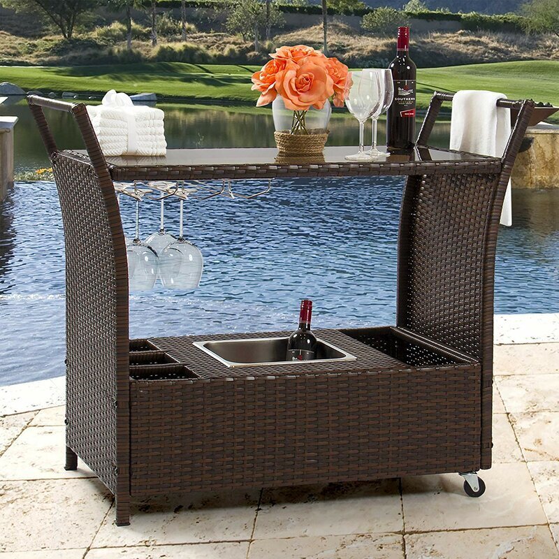 Modern Outdoor Serving Table