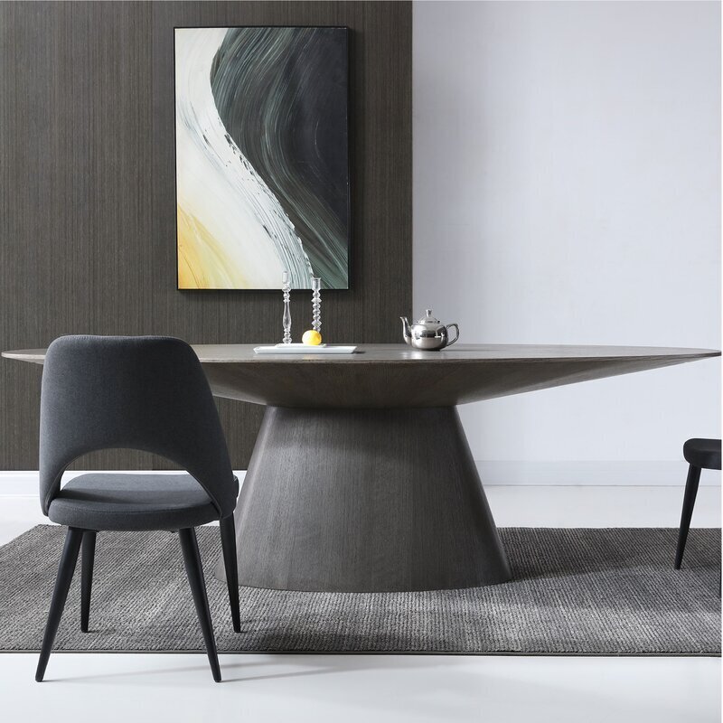 Modern Oval Wood Dining Table