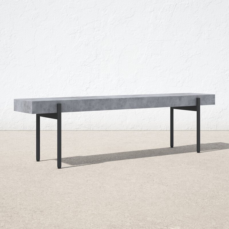 Modern Stone Bench for Outdoors or Indoors