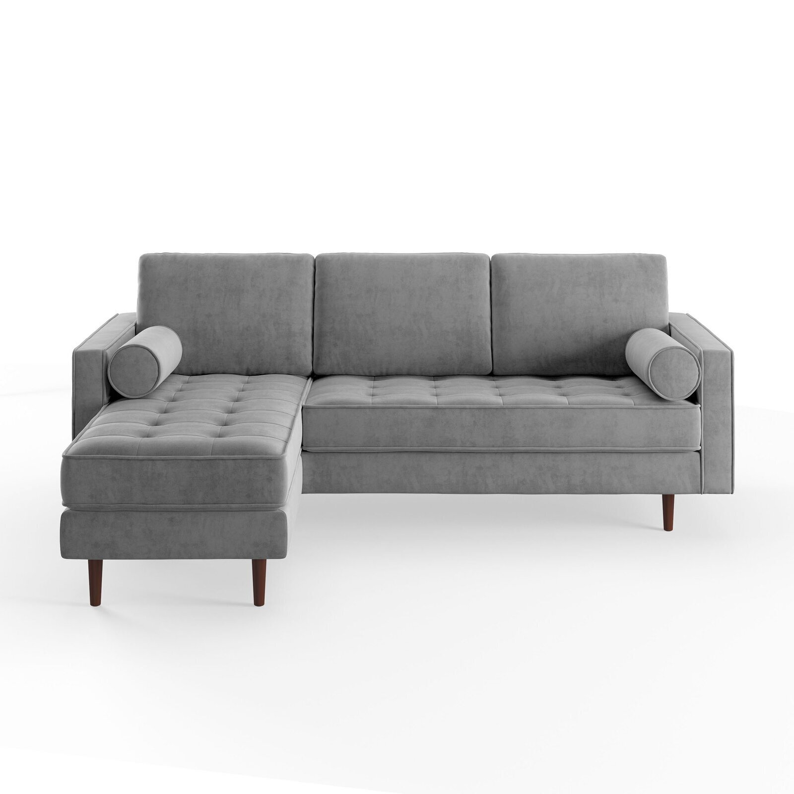 Modern Tufted Sectional Couch for Small Spaces