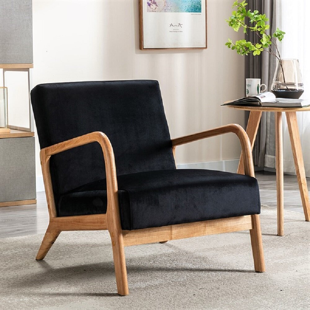Modern Velvet Small Upholstered Living Room Chair