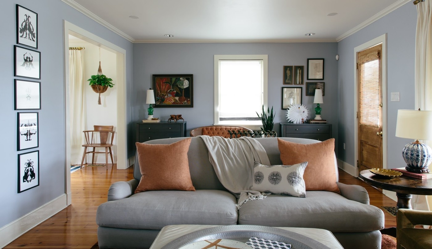 30 Relaxing Blue and Gray Living Room Ideas - Foter