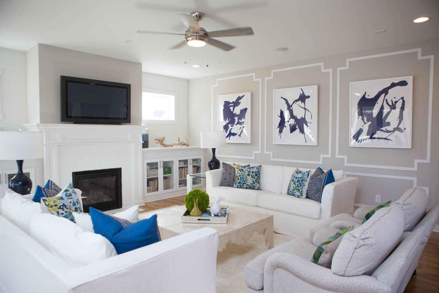 23 Blue and Gray Living Room Ideas