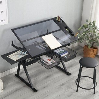 Glass Drafting Tables - Foter