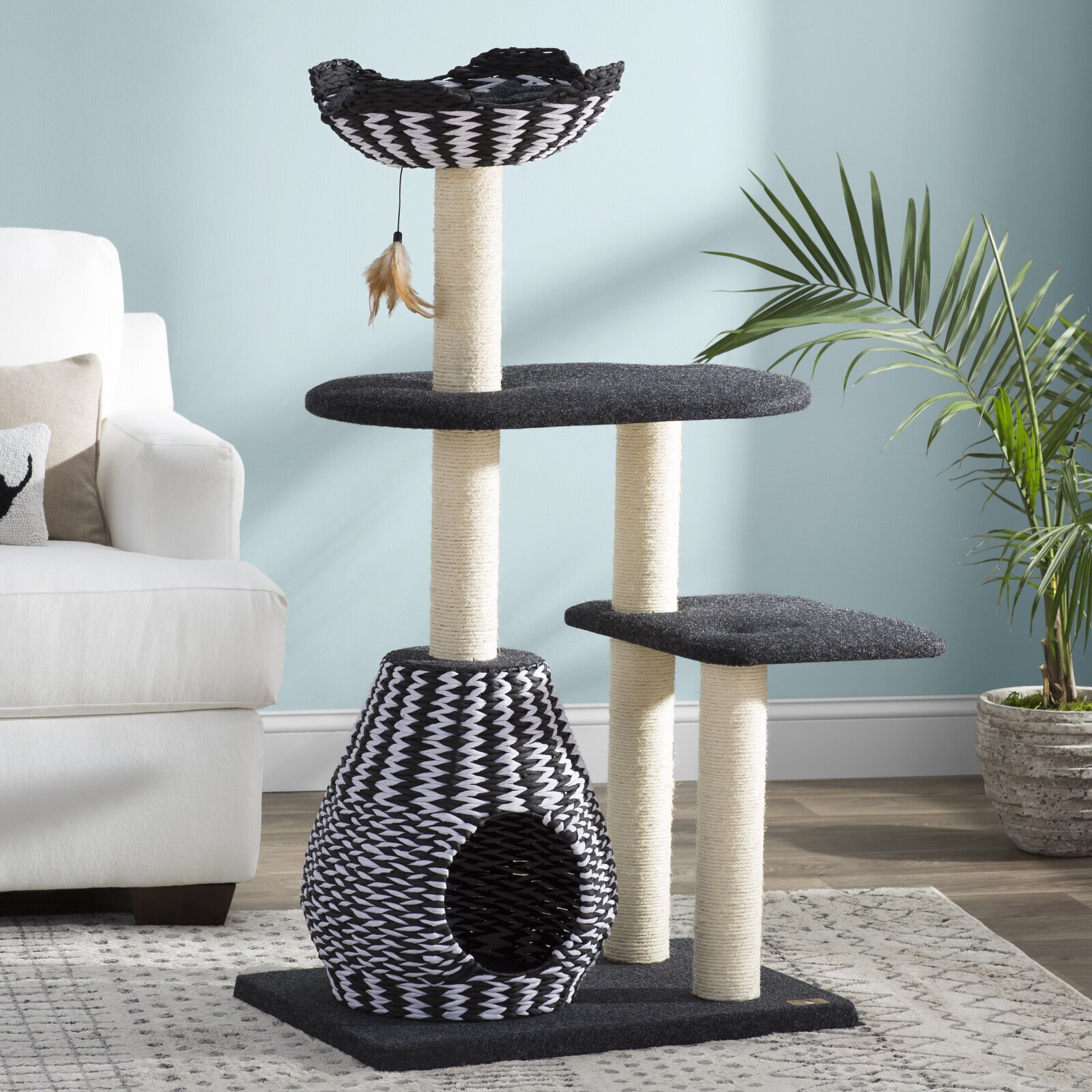 Sisal fabric cat outlet tree