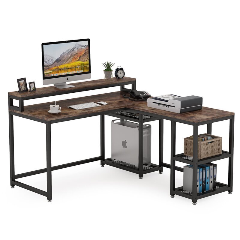 Multi Level Corner Desk