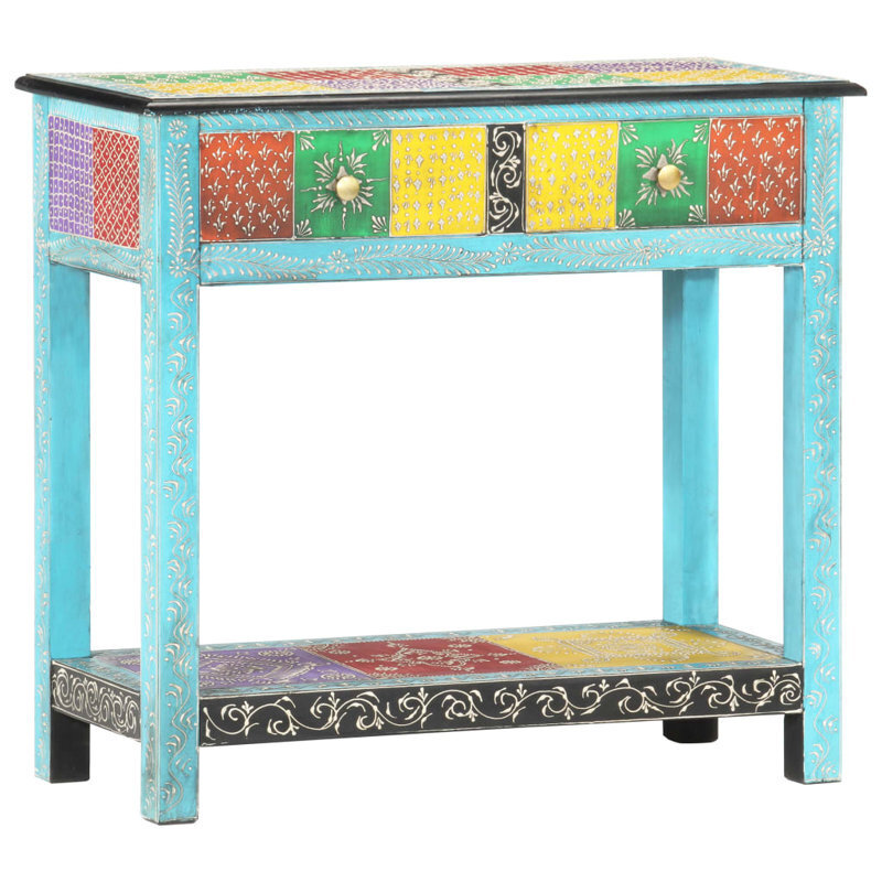 Multicolor Painted Console Table