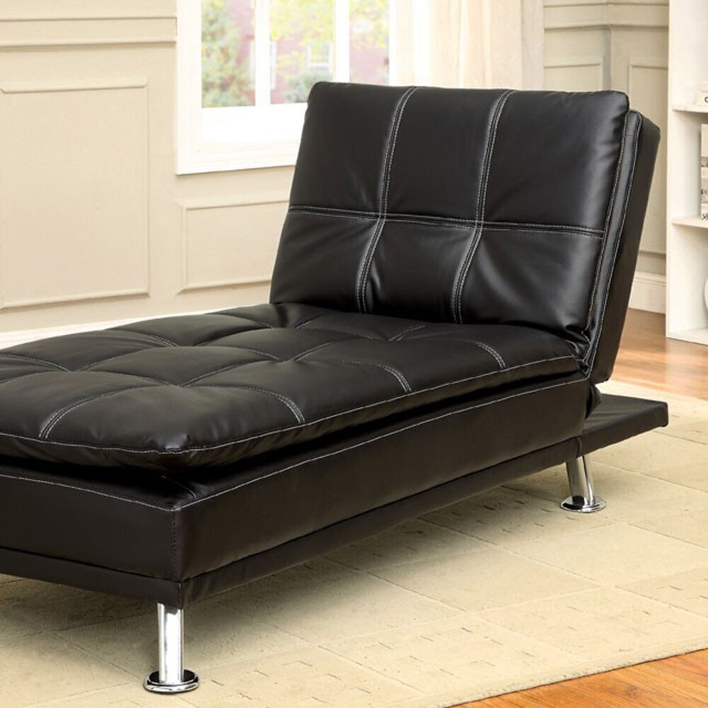 Multipurpose leather double chaise