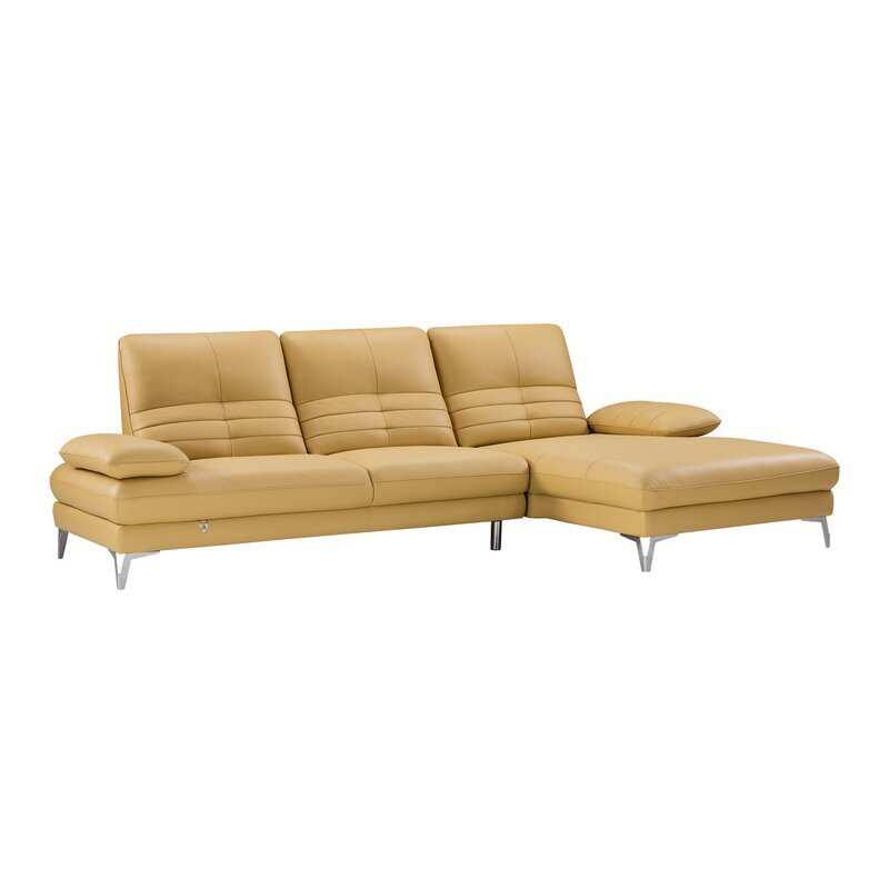 Muted Yellow Sectional Sofa 
