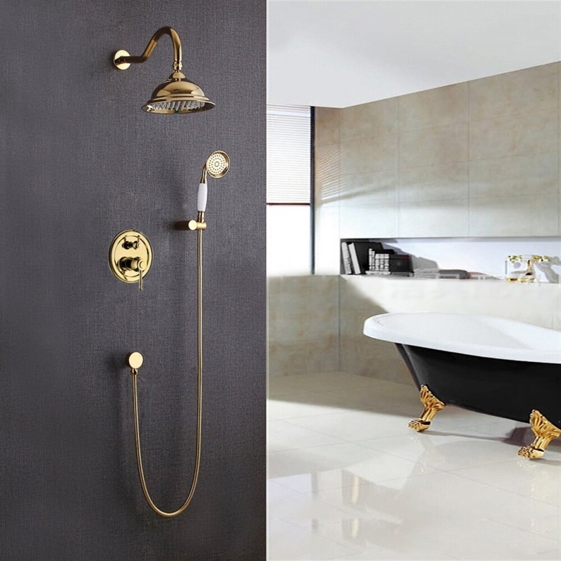 Napoli Rain Bath Volume Control Complete Shower System with Rough-in Valve