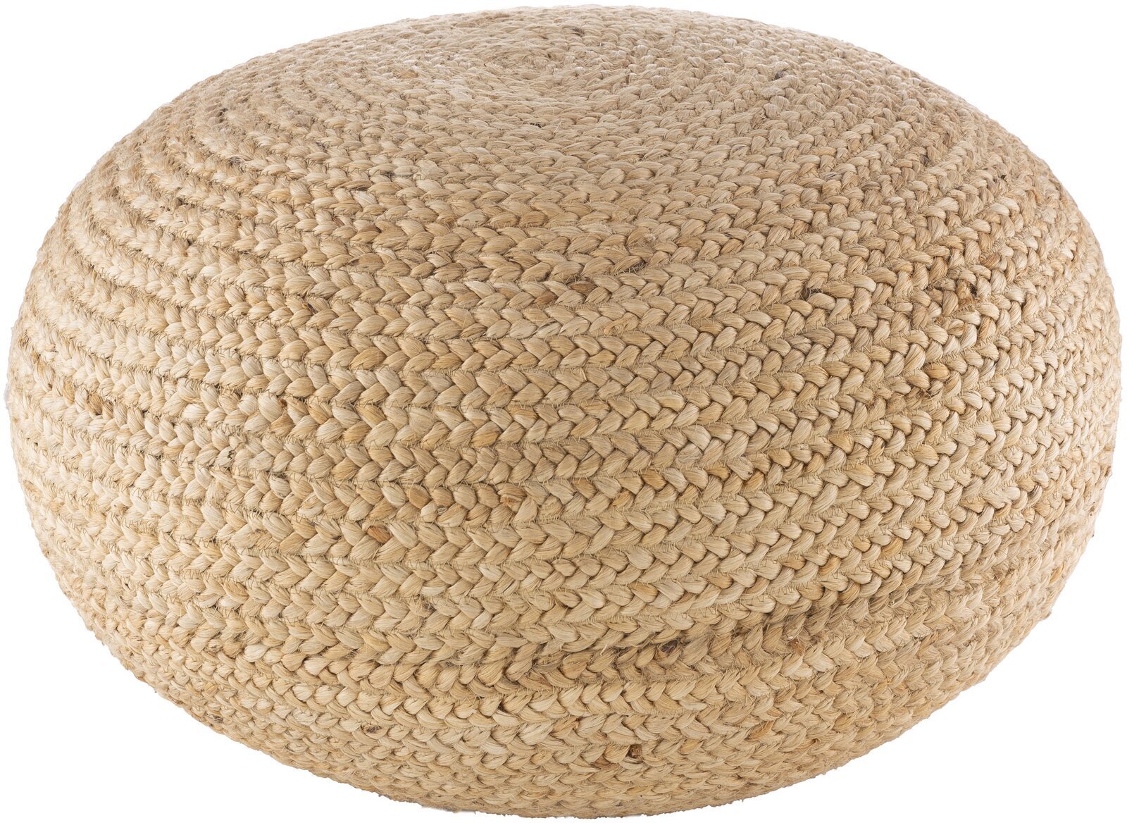 Natural Large Woven Ottoman