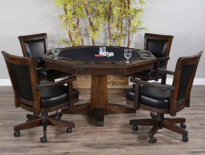 Octagonal Poker Table With Chairs