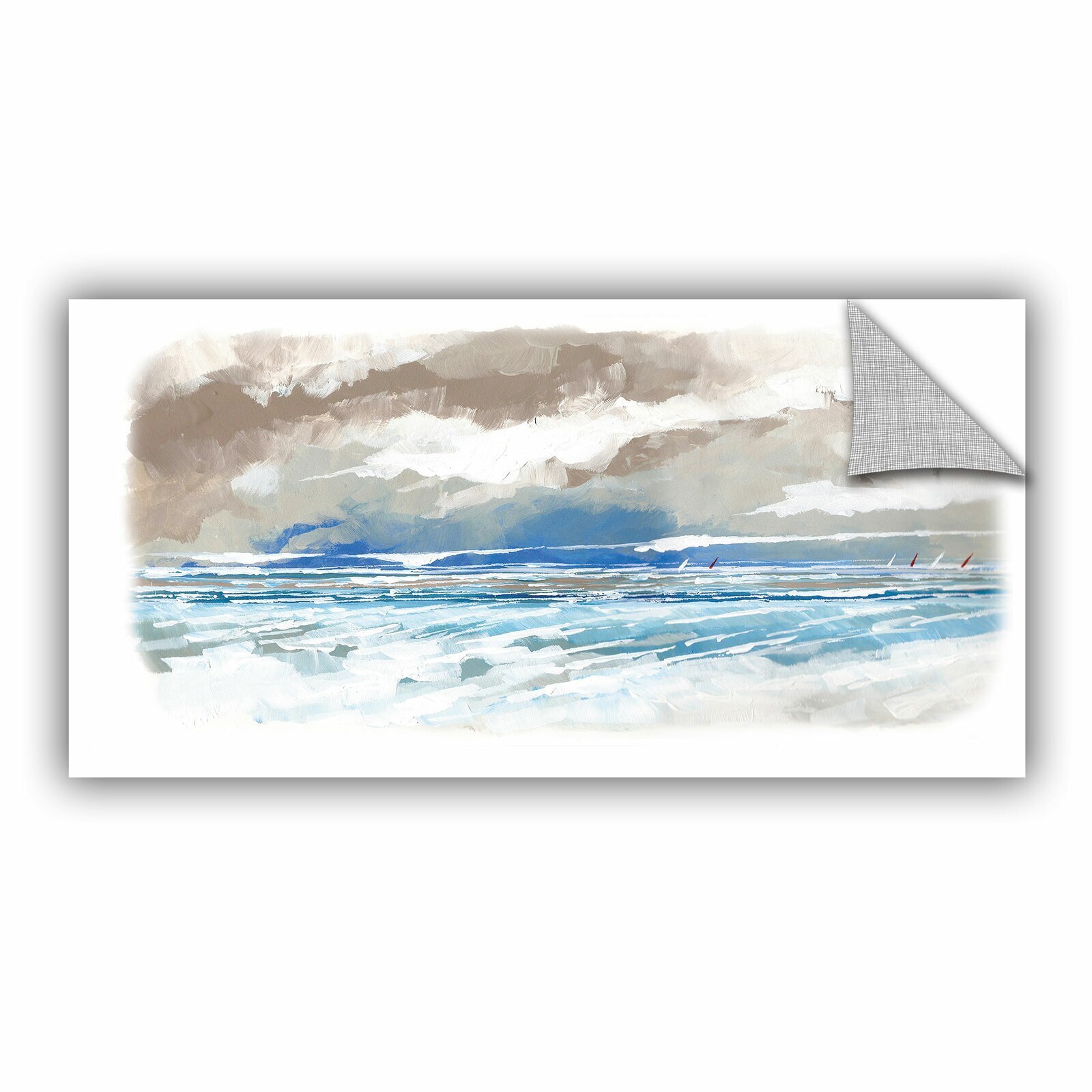 Oil Painting Effect Beach Wall Decal