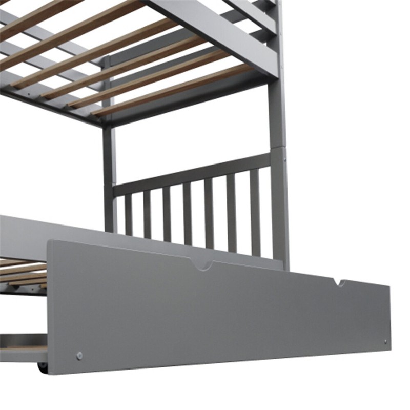 Osner Twin Over Twin 4 Drawer Standard Bunk Bed with Built-in-Desk by Isabelle & Max™